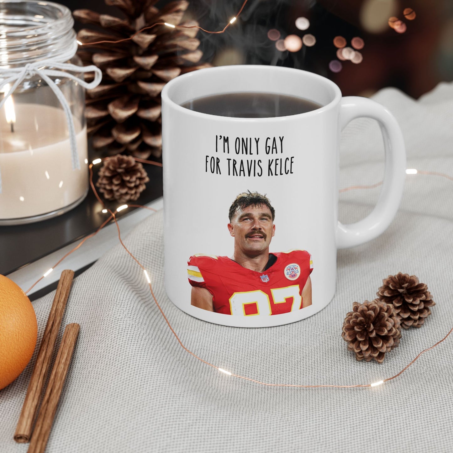 Gay For Travis Kelce Mug