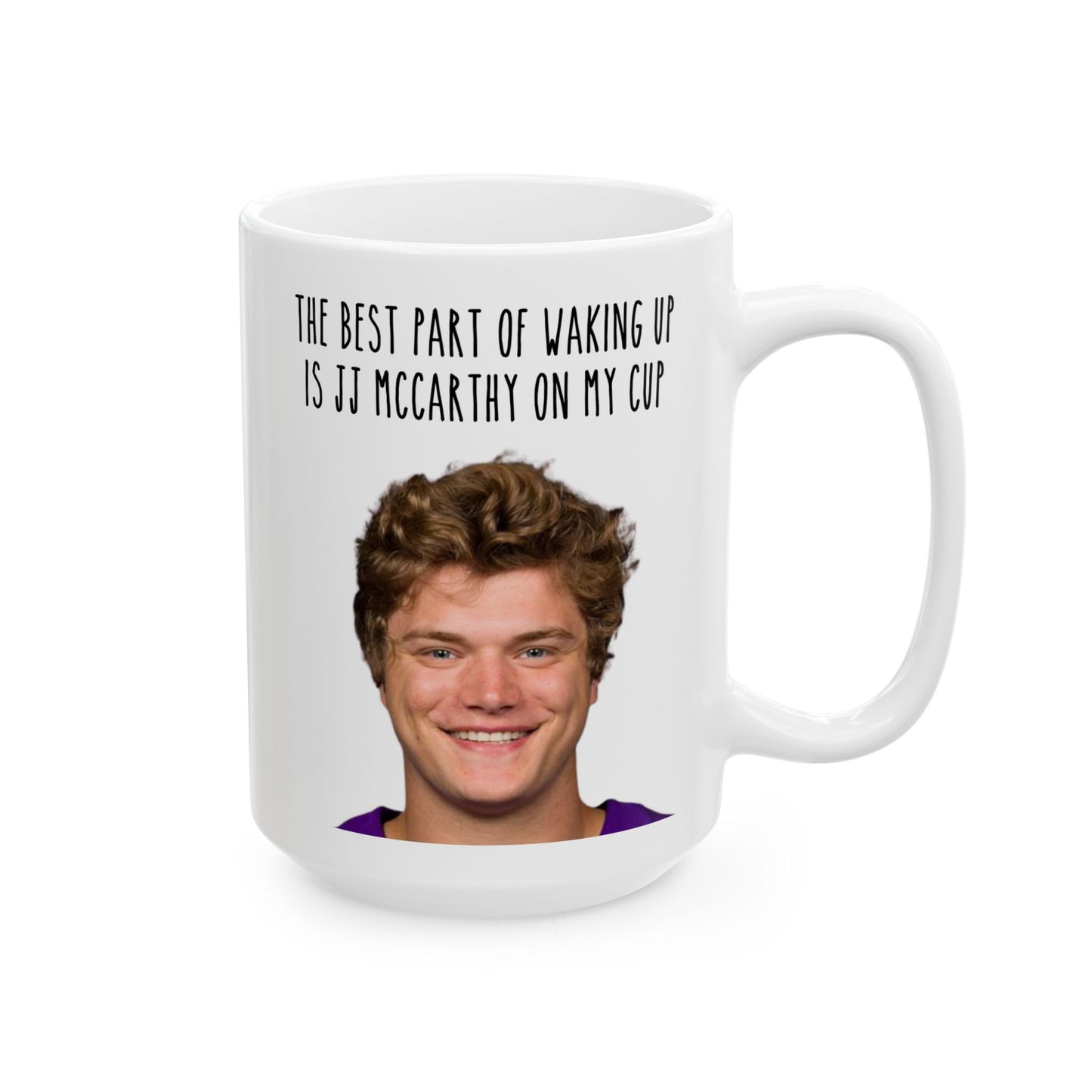 J.J. McCarthy Mug (11oz, 15oz), Minnesota Vikings Football Fan Gear