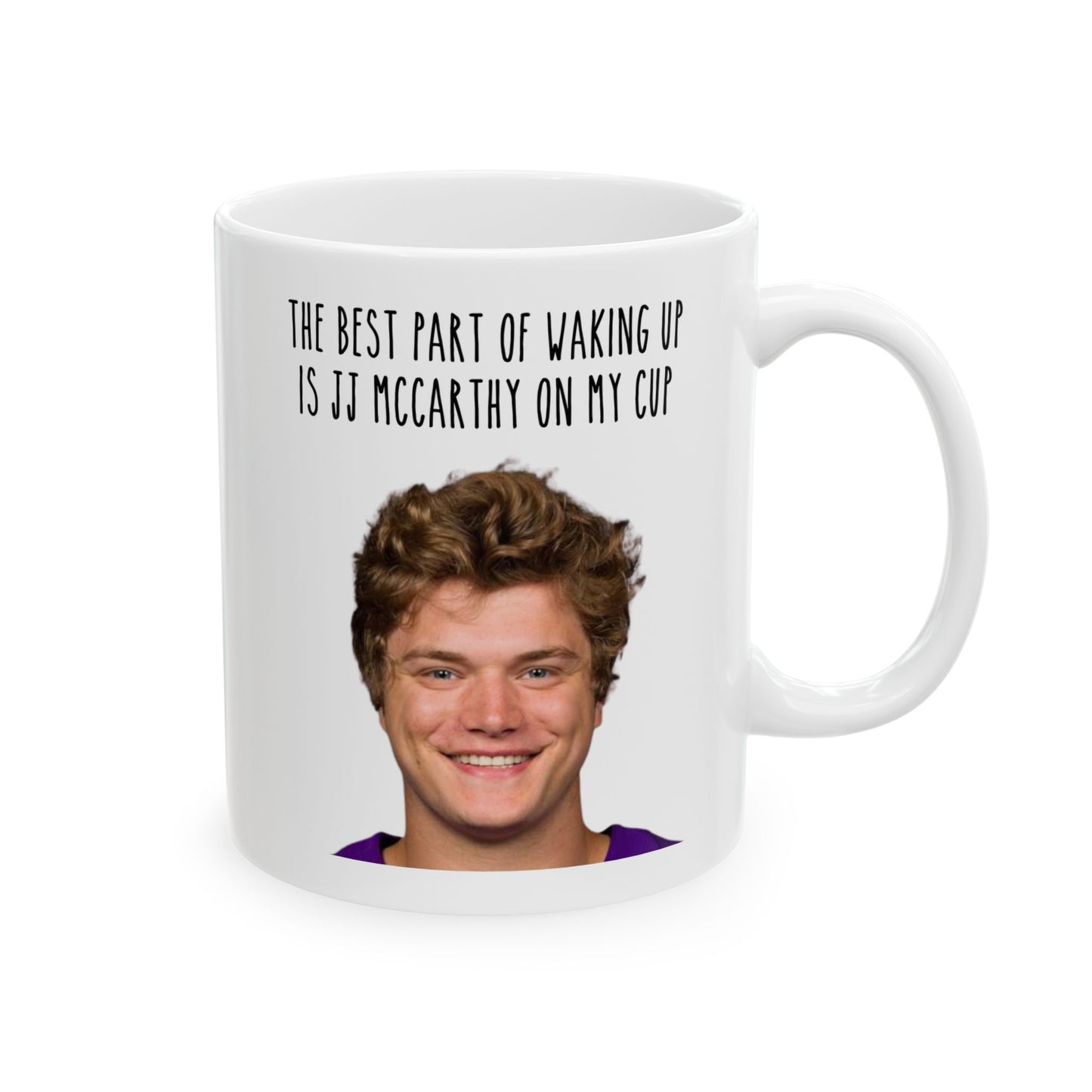 J.J. McCarthy Mug (11oz, 15oz), Minnesota Vikings Football Fan Gear